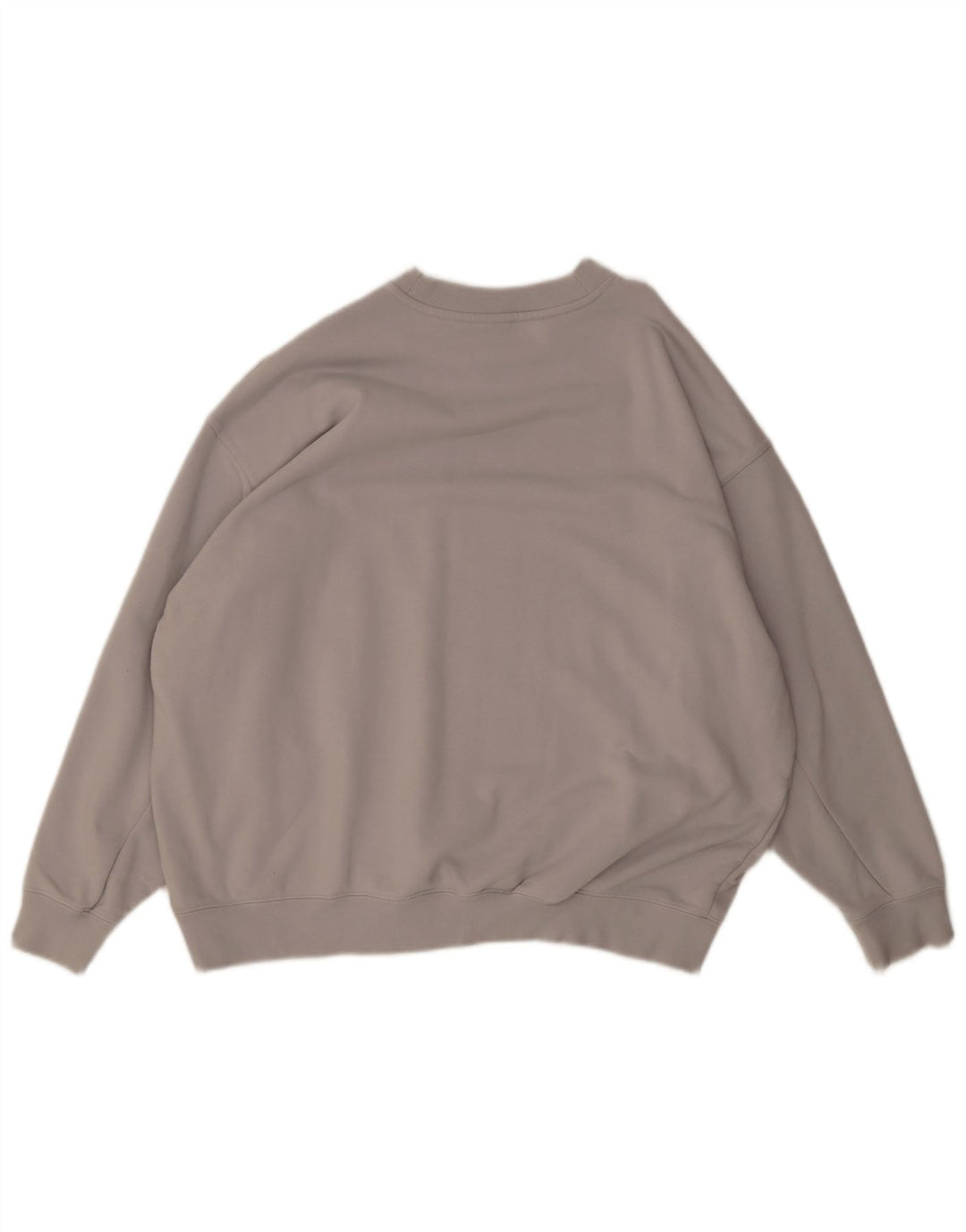 Adidas Dame Oversized Sweatshirt Jumper UK 10 Small Grå Bomuld