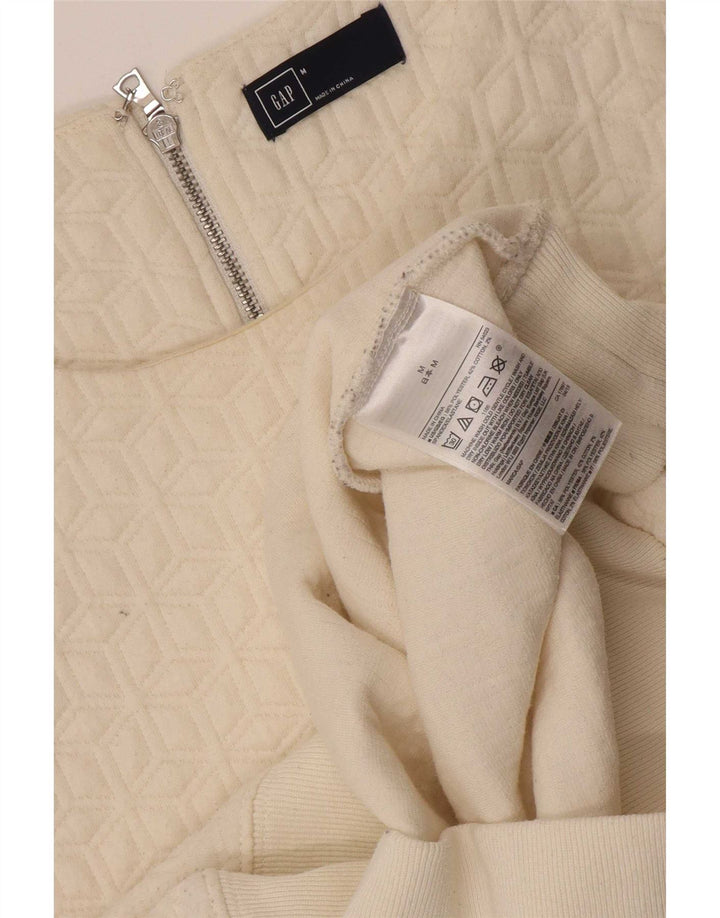 Gap Dame Sweatshirt Jumper UK 14 Medium Beige Polyester