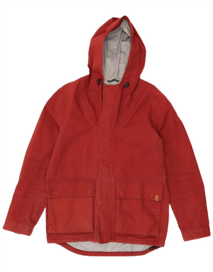BEN SHERMAN Herre Hooded Utility Jacket UK 36 Small Red