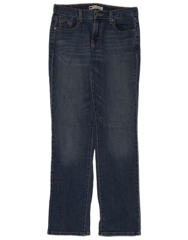 Levi's Dame 505 lige jeans US 6 Medium W28 L32 Marineblå Bomuld