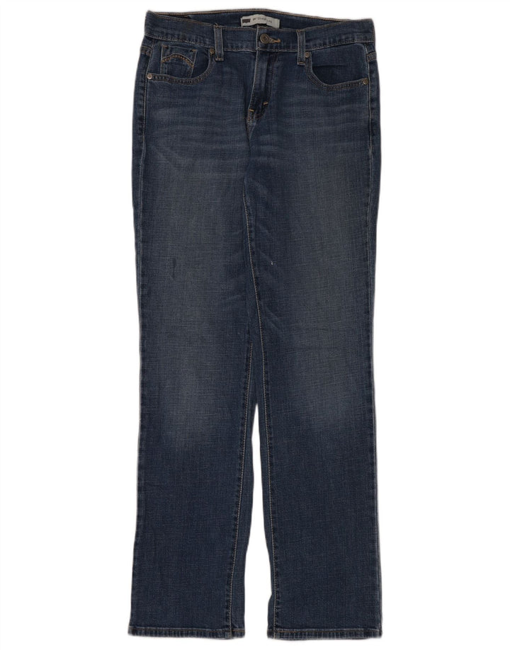 Levi's Dame 505 lige jeans US 6 Medium W28 L32 Marineblå Bomuld