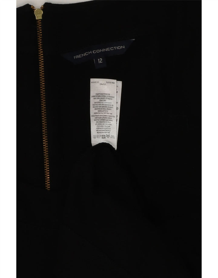 French Connection Womens Sheath Dress UK 12 Medium Black Viscose