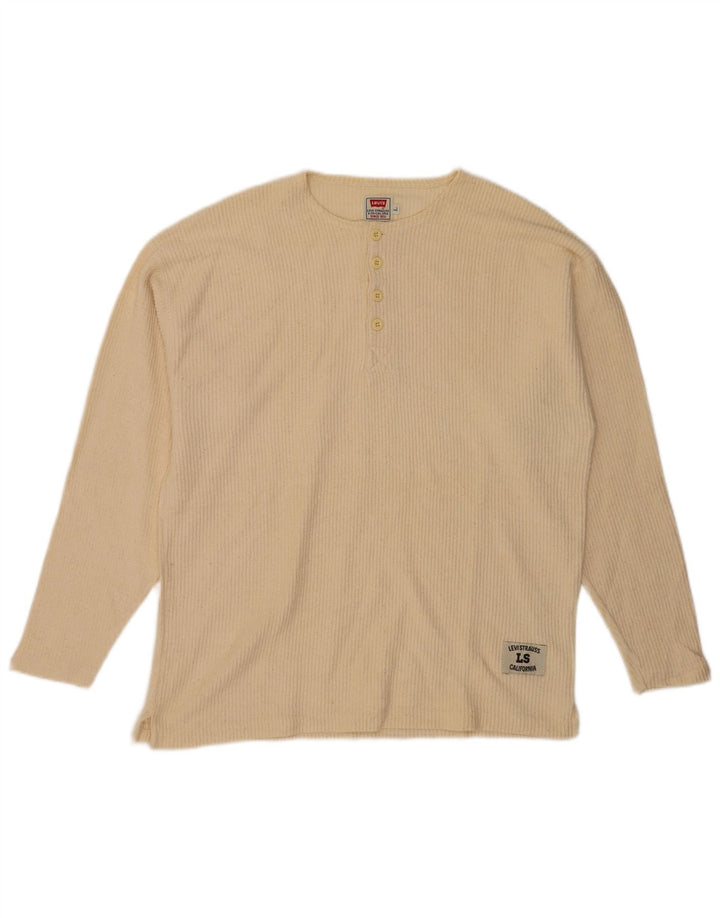 Levi's Herre Top Langærmet Stor Beige Bomuld