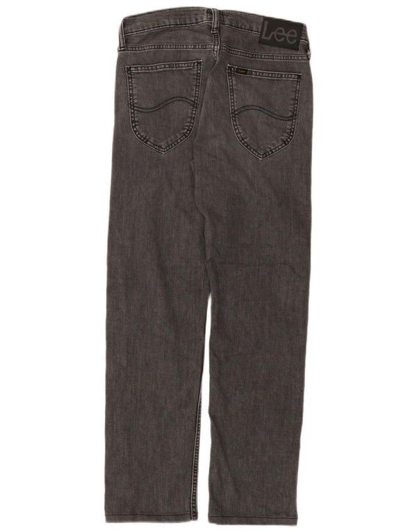 Lee Mens Daren Zip Fly Straight Jeans W28 L28 Grå Bomuld
