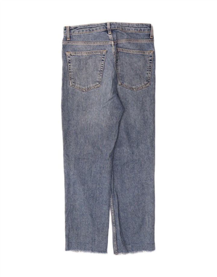 Topshop Dame Cropped Jeans W28 L25 Blå Bomuld