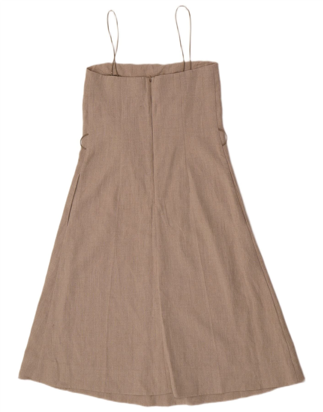 Cos Womens Asymmetrisk Slip Dress EU 36 Small Beige Linen