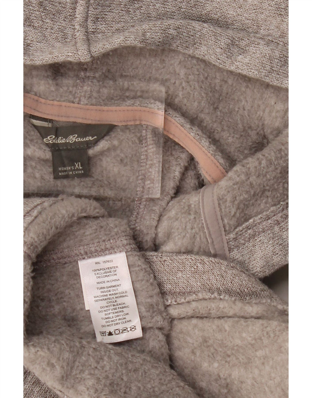 Eddie Bauer Dame Hættetrøje Sweater UK 18 XL Grå Polyester