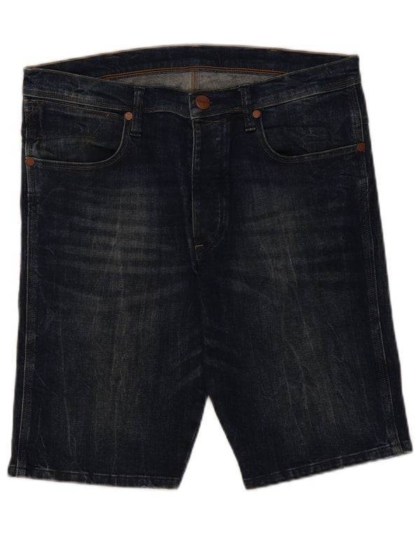 Wrangler Herre Kurt Denim Shorts W32 Medium Blue Bomuld
