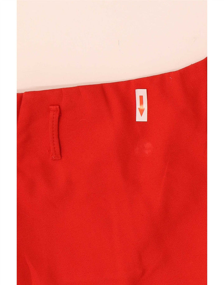 Zara Kvinder Højtaljede Casual Shorts Medium W28 Rød