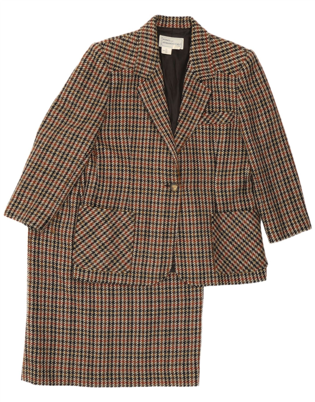 Armando Calo Dame 2-delt nederdel Sæt UK 14 Medium W30 Flerfarvet