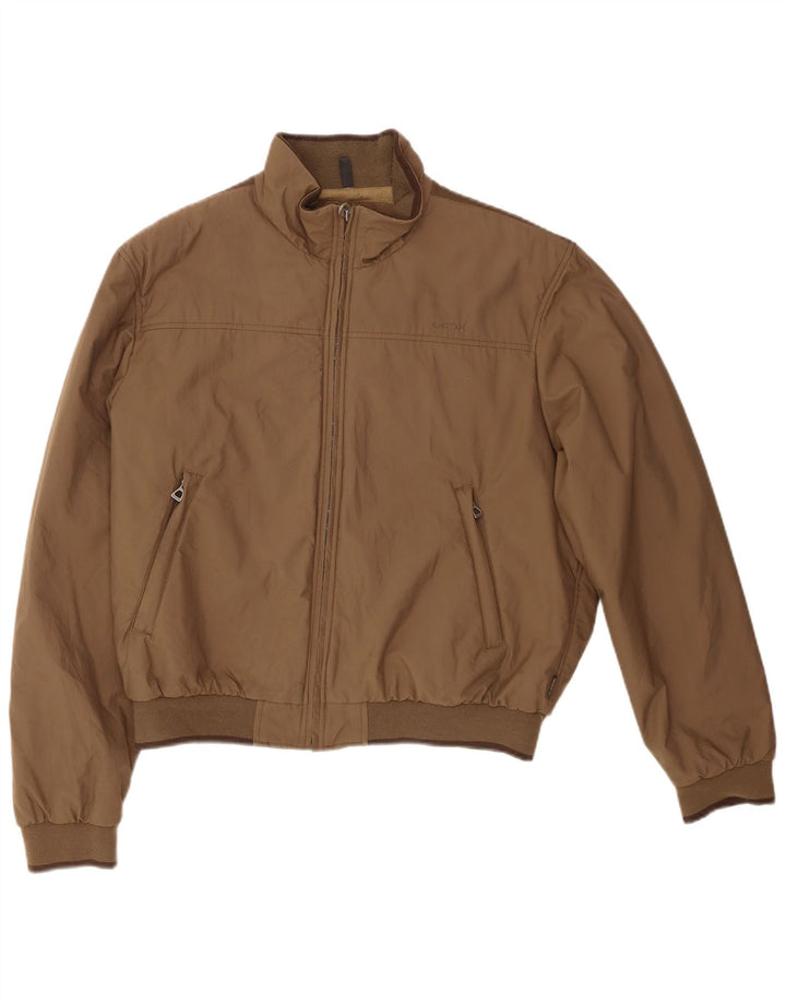 Geox Herre Respira Bomber Jacket IT 50 Stor Brun Polyamid
