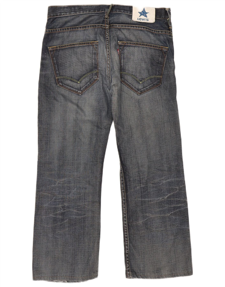 Levi's Straight Jeans til mænd W34 L26 Marineblå bomuld