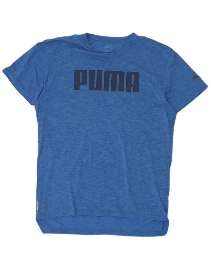 Puma Herre Grafisk T-Shirt Top Medium Blue