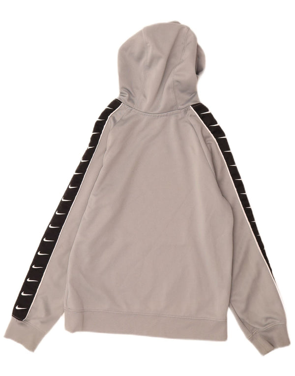 Nike drenge grafisk hættetrøje 8-9 år Small Grey Colourblock Polyester