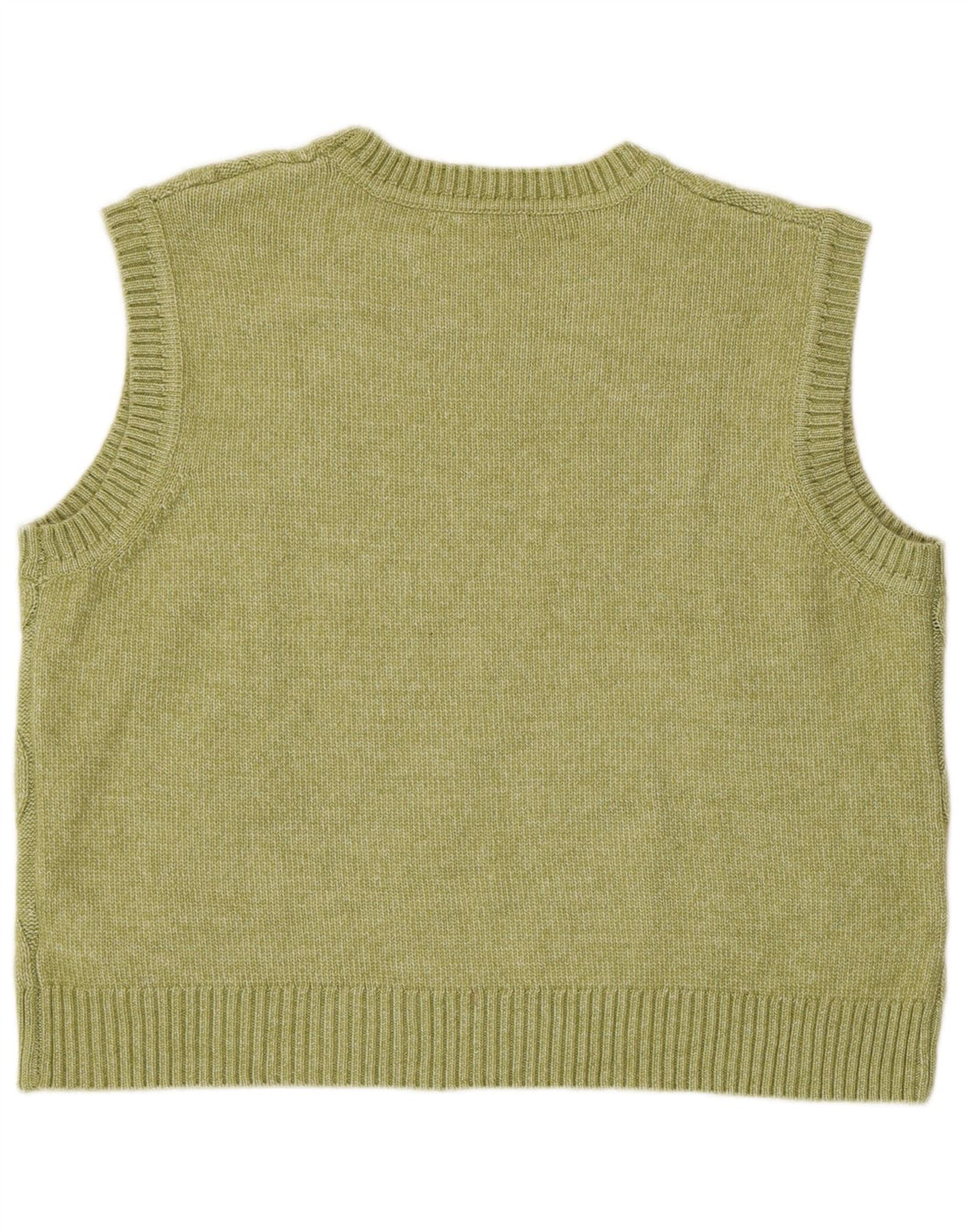 Marks & Spencer Dame Vest Tank Top UK 16 Large Green Polyester