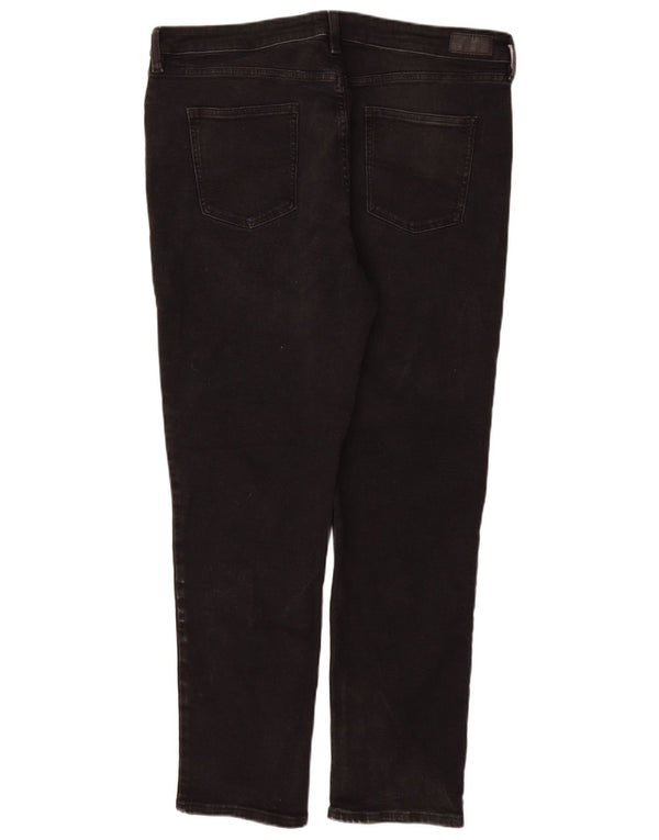 Fat Face Dame Sway Slim Jeans UK 18 XL W38 L30 Sort Bomuld