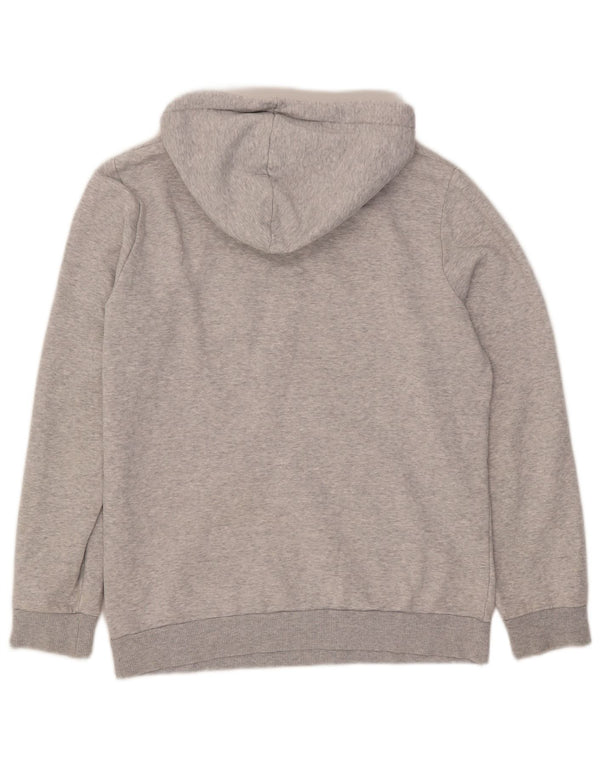 Puma Mens Graphic Hoodie Jumper Small Grey Cotton