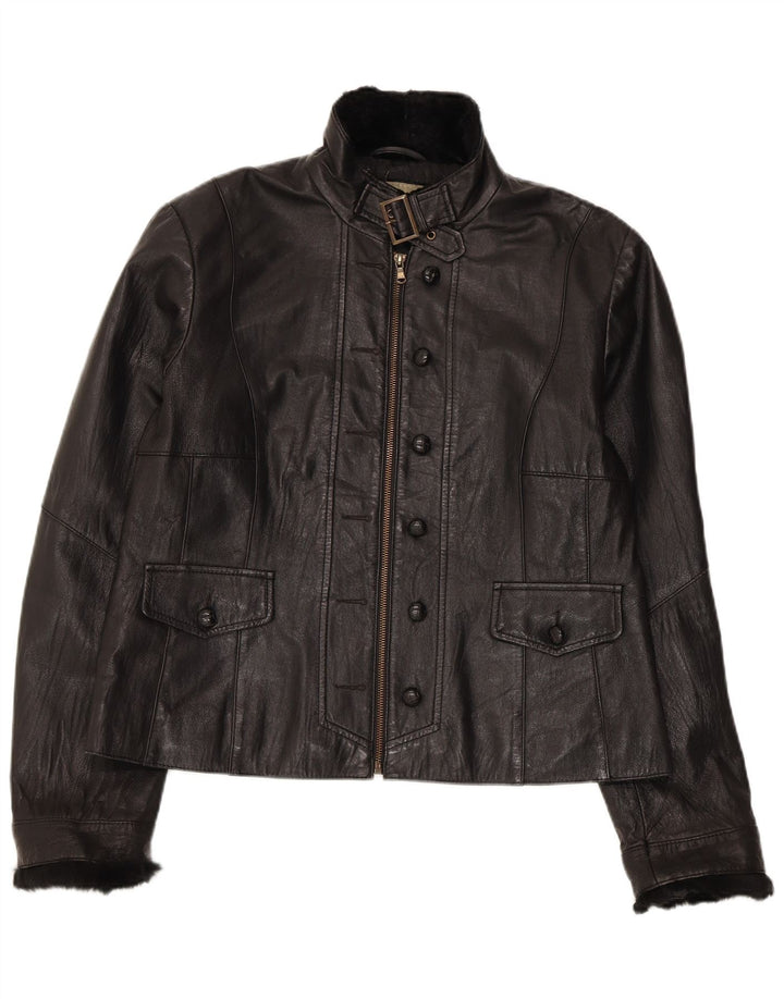 Conbipel Dame Læderjakke IT 48 XL Sort Læder