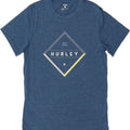 HURLEY Mens Graphic T-Shirt Top Medium Blue Polyester Vintage Hurley and Second-Hand Hurley from Messina Hembry 
