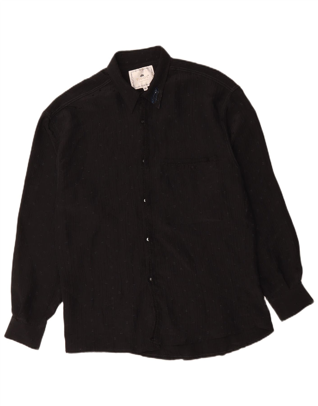 Tipo' S skjortebluse til kvinder UK 14 Medium Black Pinstripe