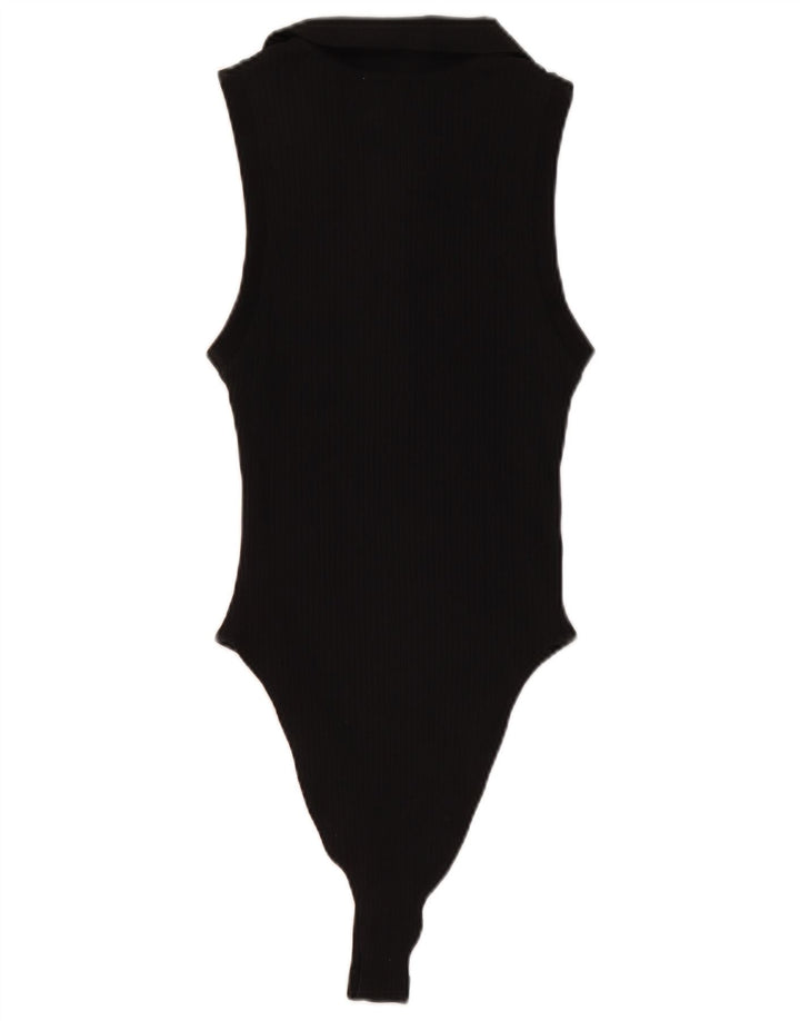 ZARA Womens Sleeveless Bodysuit UK 12 Medium Black