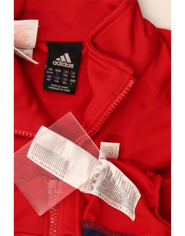 Adidas Træningsdragt Topjakke til drenge 13-14 år Rød Colourblock Polyester