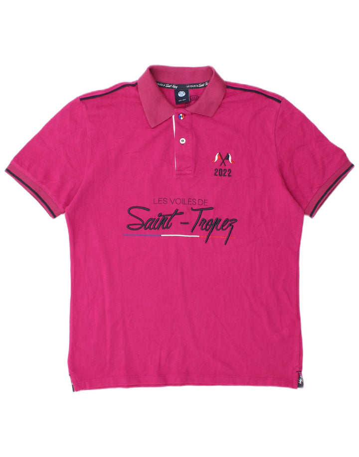 North Sails Herre Grafisk Polo Shirt Lille Pink Bomuld