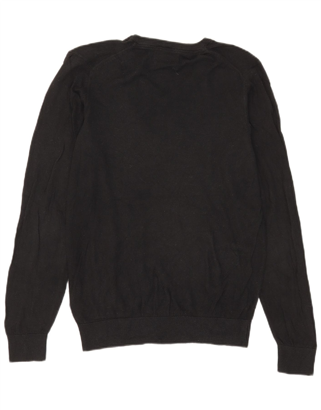 Marks & Spencer Womens Regular Fit V-hals sweater UK 10 Small Black