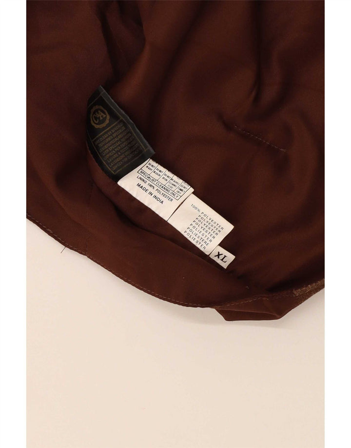 C&A herrevest XL brunt læder