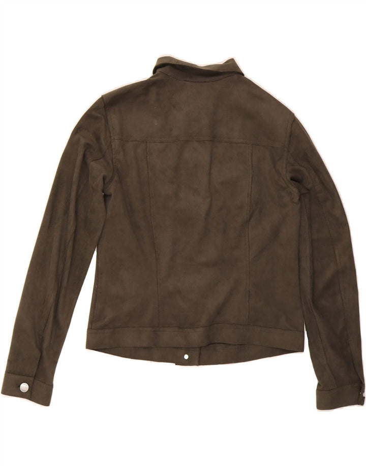 ESPRIT Womens Crop Bomber Jacket UK 12 Medium Green Polyester Vintage Esprit and Second-Hand Esprit from Messina Hembry 