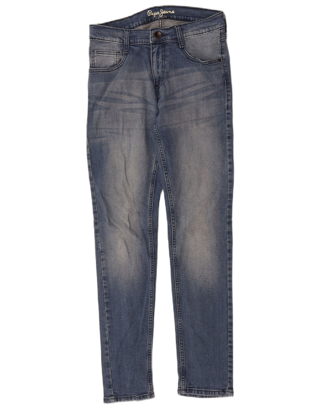 PEPE Jeans Dame Vapor Tapered W30 L31 Blå Bomuld