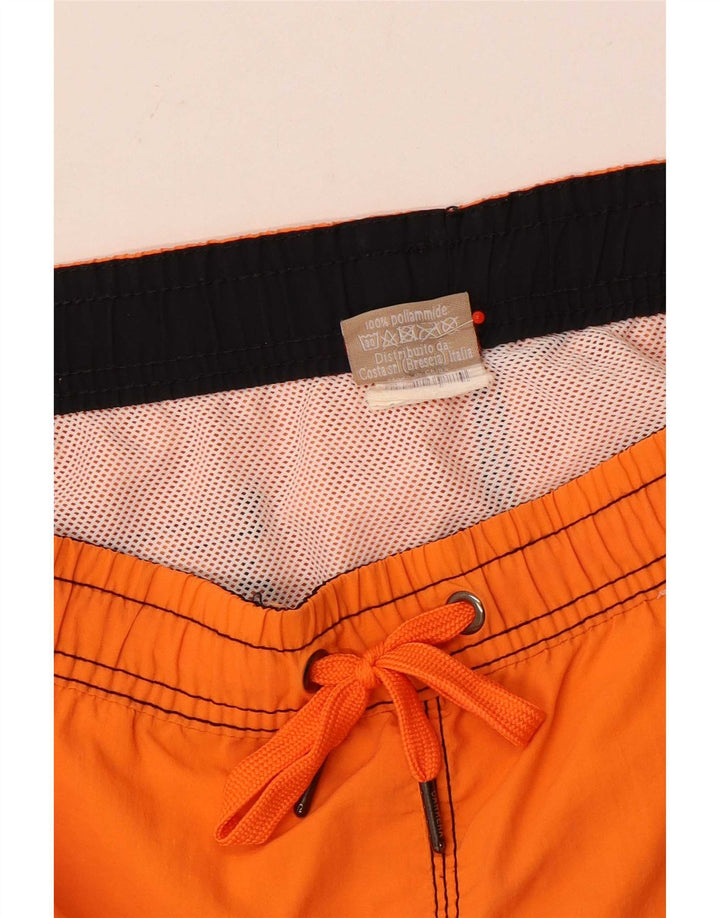 Carrera Herre grafiske svømmeshorts Medium Orange Polyamid