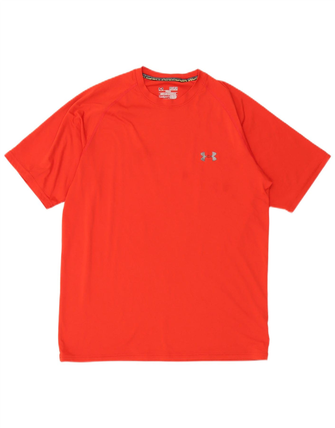 Under Armour Herre Heat Gear T-Shirt Top Medium Rød Polyester