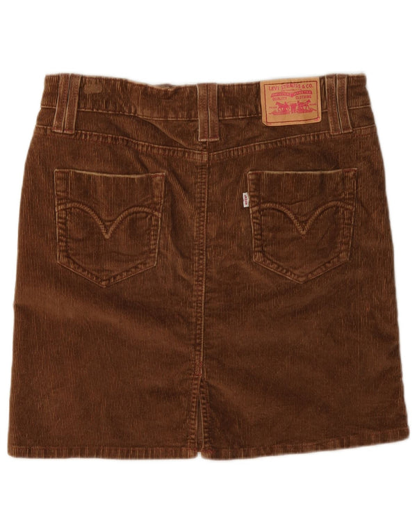 Levi's Dame Mini Corduroy Nederdel US 3 Small W30 Brun Bomuld