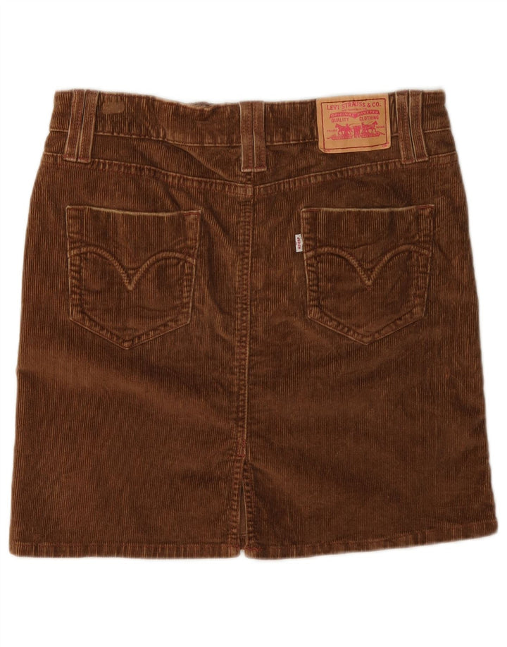 Levi's Dame Mini Corduroy Nederdel US 3 Small W30 Brun Bomuld
