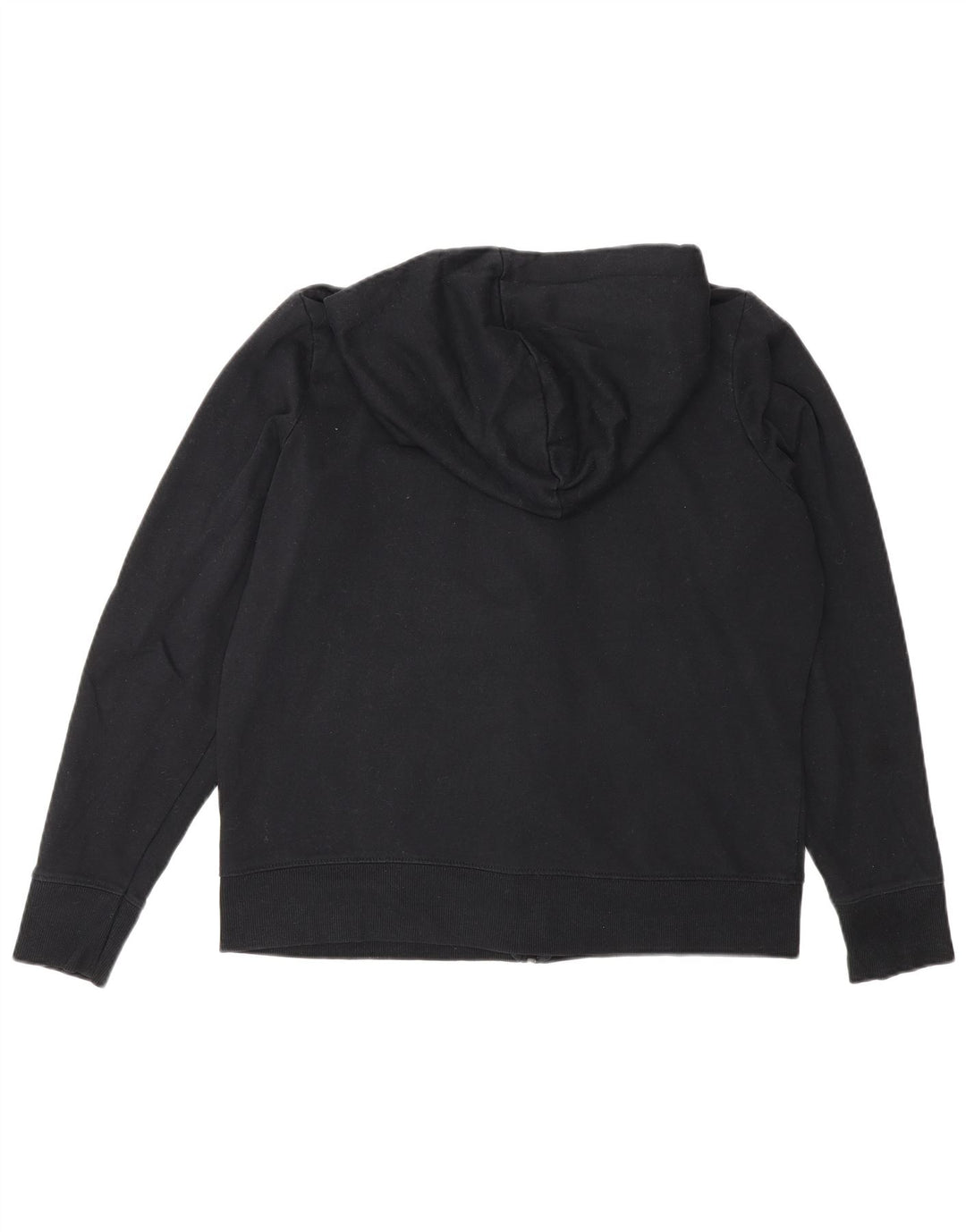 Marks & Spencer Dame Regular Fit Hættetrøje med lynlås UK 16 Large Sort