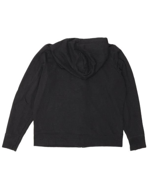 Marks & Spencer Dame Regular Fit Hættetrøje med lynlås UK 16 Large Sort