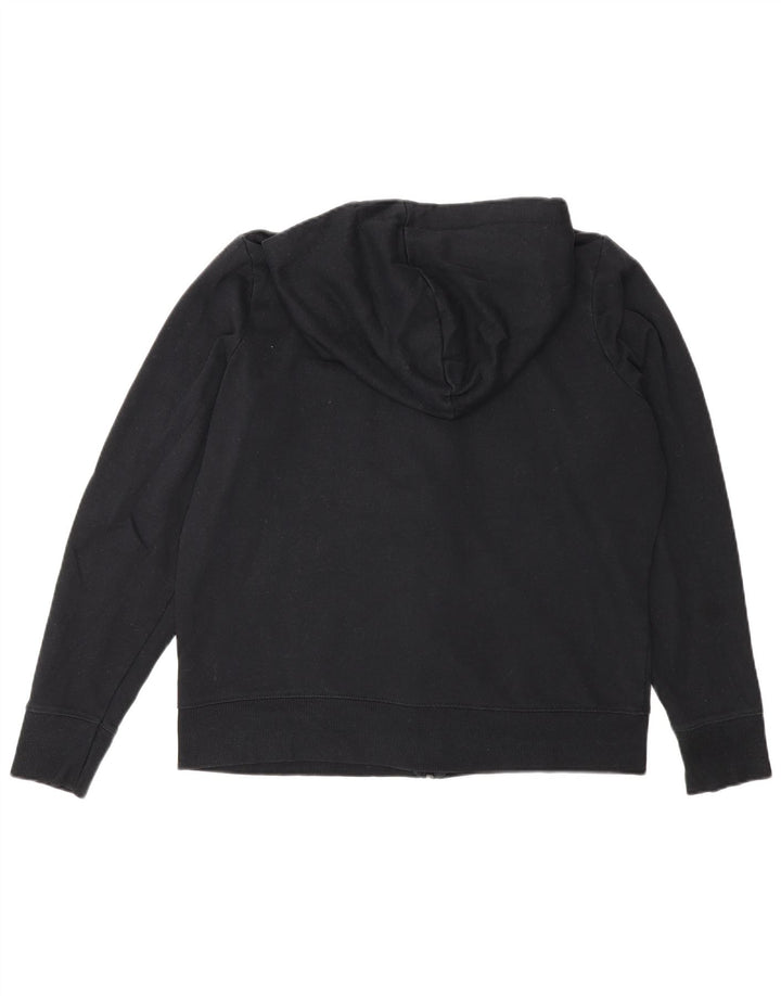 Marks & Spencer Dame Regular Fit Hættetrøje med lynlås UK 16 Large Sort