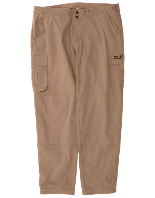 Jack Wolfskin Herre Hiking Cargo Bukser Størrelse 58 2XL W40 L34 Beige