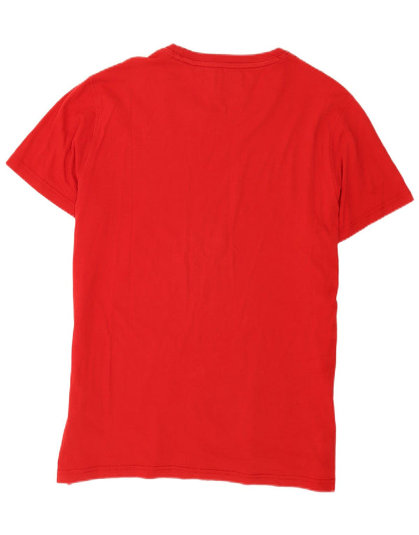 Tommy Hilfiger Herre T-Shirt Top 2XL Rød Bomuld