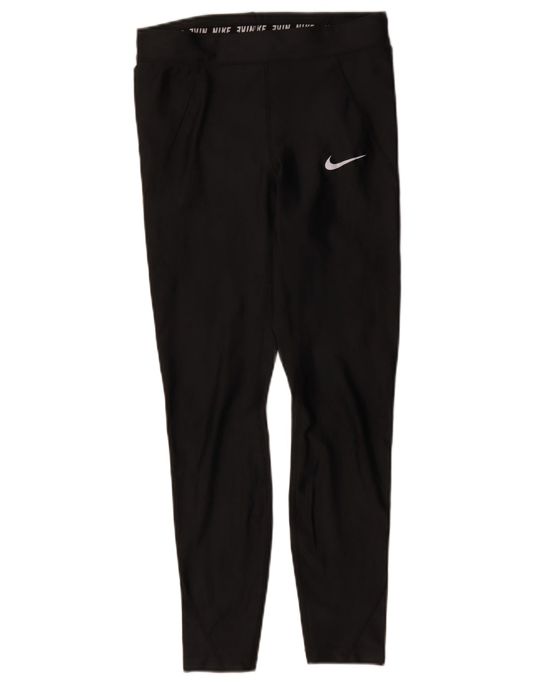 Nike Dame Dri Fit Leggings UK 10 Small Black