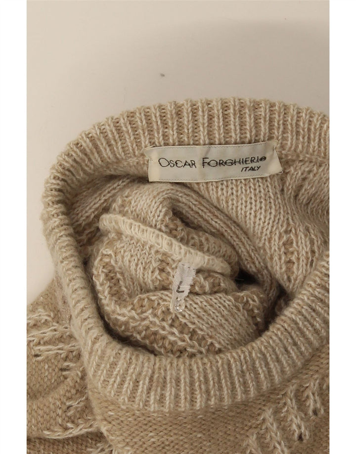 Oscar Forghieri Herre Crew Neck Jumper Sweater Stor Grøn Stribet