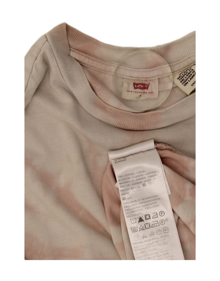 Levi's Herre T-shirt Top Lille Pink Tie Dye Bomuld