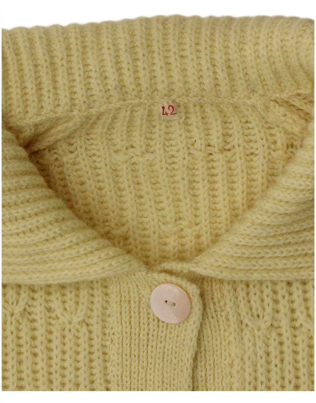 Vintage dame cardigan sweater IT 42 Medium Yellow