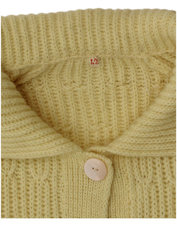 Vintage dame cardigan sweater IT 42 Medium Yellow