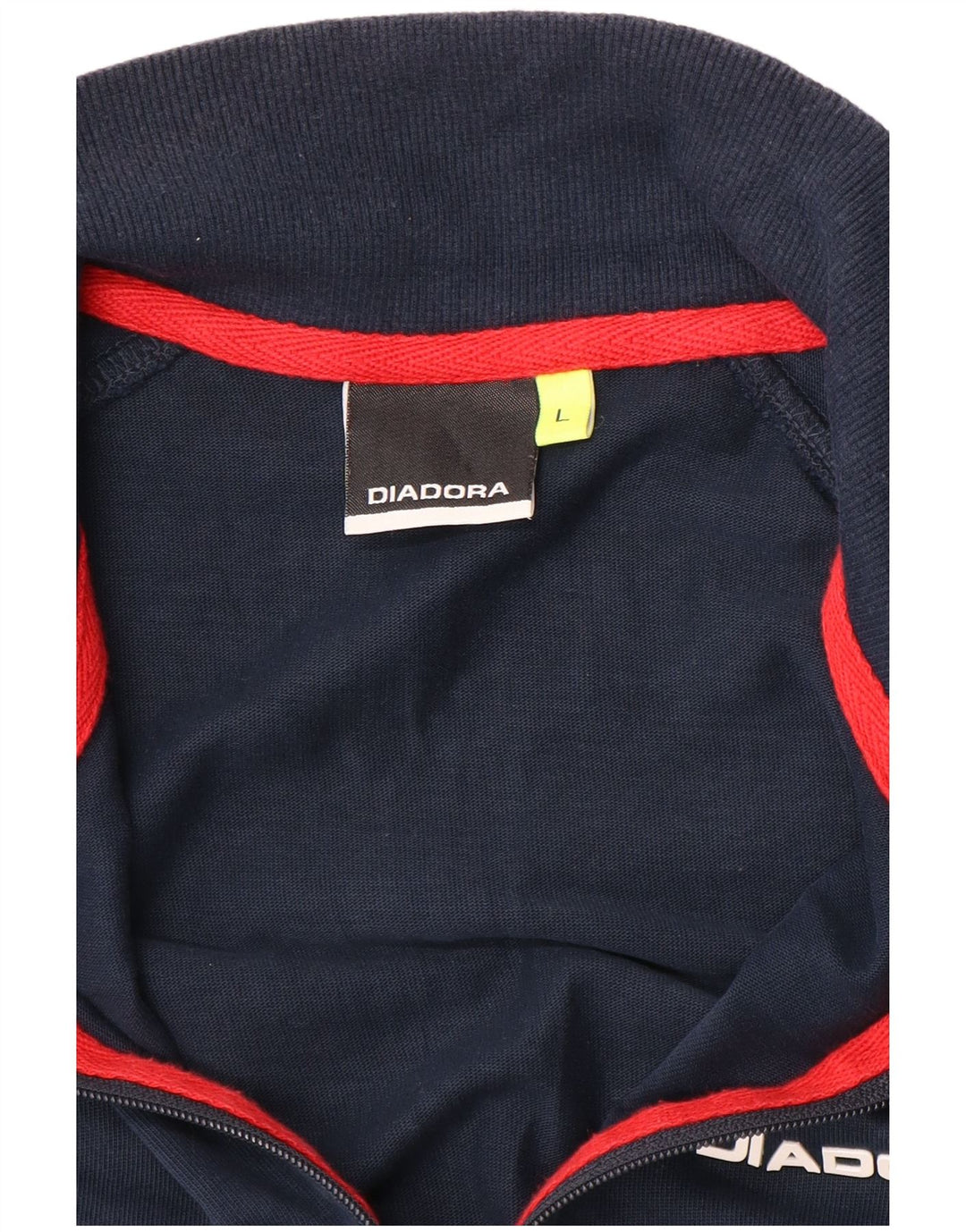 Diadora herre retro træningsdragt topjakke Stor marineblå farveblok