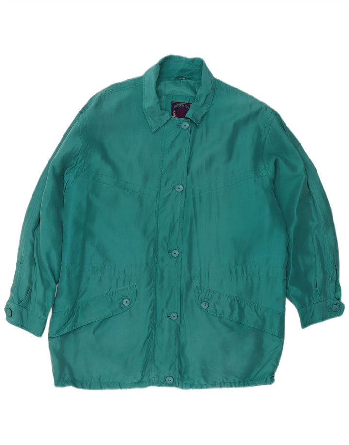 Astrolabio Dame Oversized Overfrakke IT 46 Large Green Silk