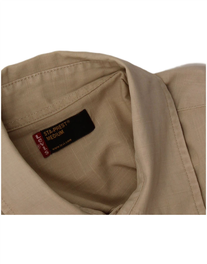 Levi's Herre Sta-Prest kortærmet skjorte medium beige