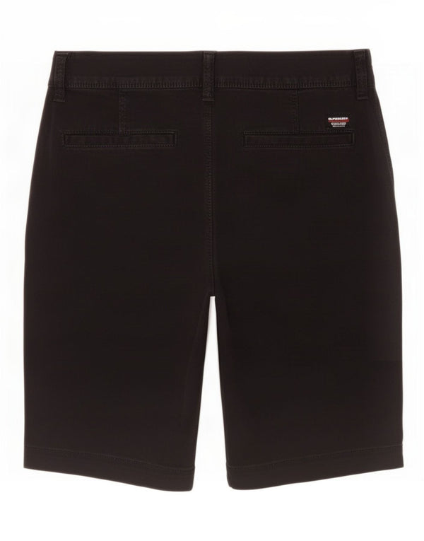 Superdry Herre Slim Fit Chino Shorts W30 Medium Sort Bomuld