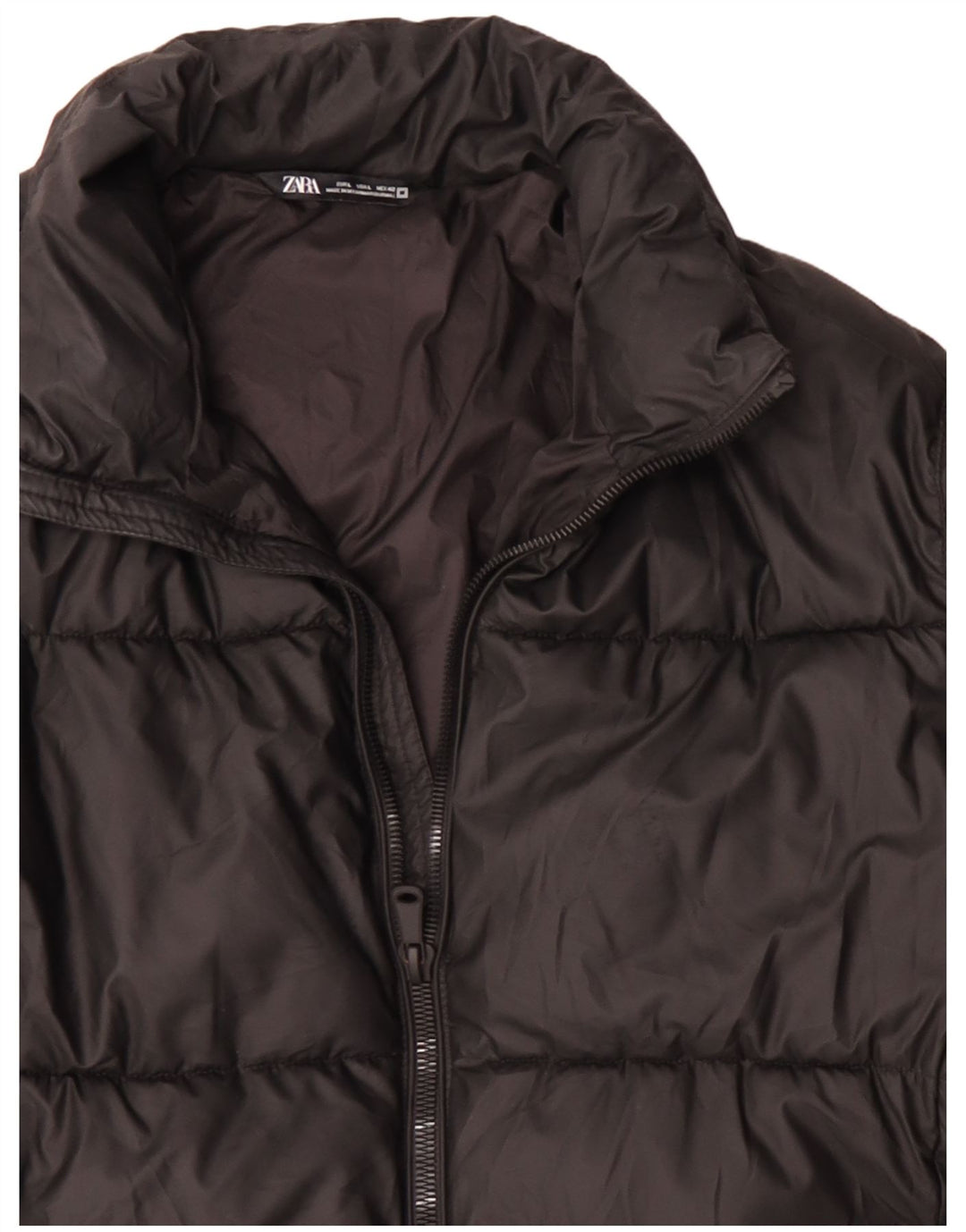 Zara Polstret Herrejakke UK 40 Stor Sort Polyester